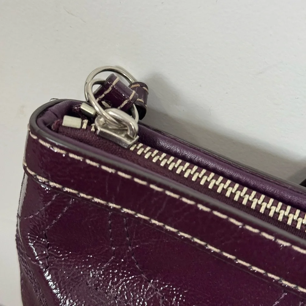 Coach RARE Purple Leather Tote + 5 Matching Accessories | Collector Set - Picture 4 of 16